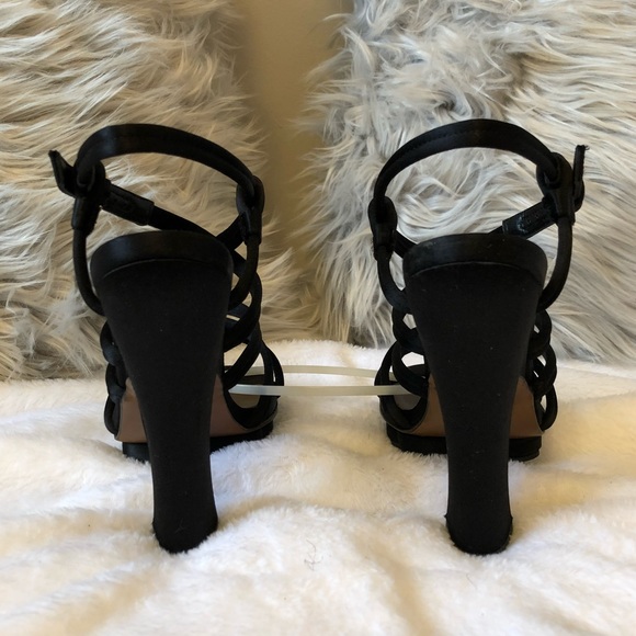 👠BN - M.A.R.N.I. - INCREDIBLE STEAL! Authentic Black Satin Heels - 37 - Picture 4 of 13